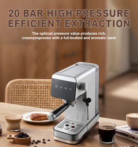 Machine à café de style italien pour usage domestique Cafetera Espresso avec baguette vapeur pour Latte Art - Product Image 2