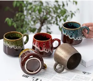 Les fabricants de tasses de luxe bon marché peuvent être personnalisés Couples Cadeau créatif Tasses à café en céramique