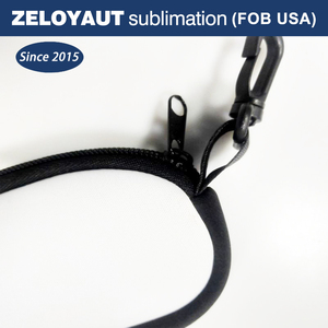 Zeloyaut 24 vận chuyển thăng hoa trắng trống mềm Kính mát trường hợp siêu nhẹ Neoprene dây kéo kính trường hợp với vành đai Clip - Product Image 4