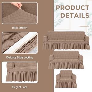 Housse de <span class=keywords><strong>canapé</strong></span> élastique en gros, extensible, en tissu jacquard tricoté doux, lavable, <span class=keywords><strong>anti</strong></span>-griffures pour chiens et chats, <span class=keywords><strong>protection</strong></span> pour <span class=keywords><strong>canapé</strong></span> sectionnel - Product Image 2