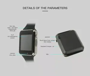 Smart Watch A1 Sport Polshorloge Voor Apple En Android Met Camera Fm Ondersteuning Sim Card Horloge