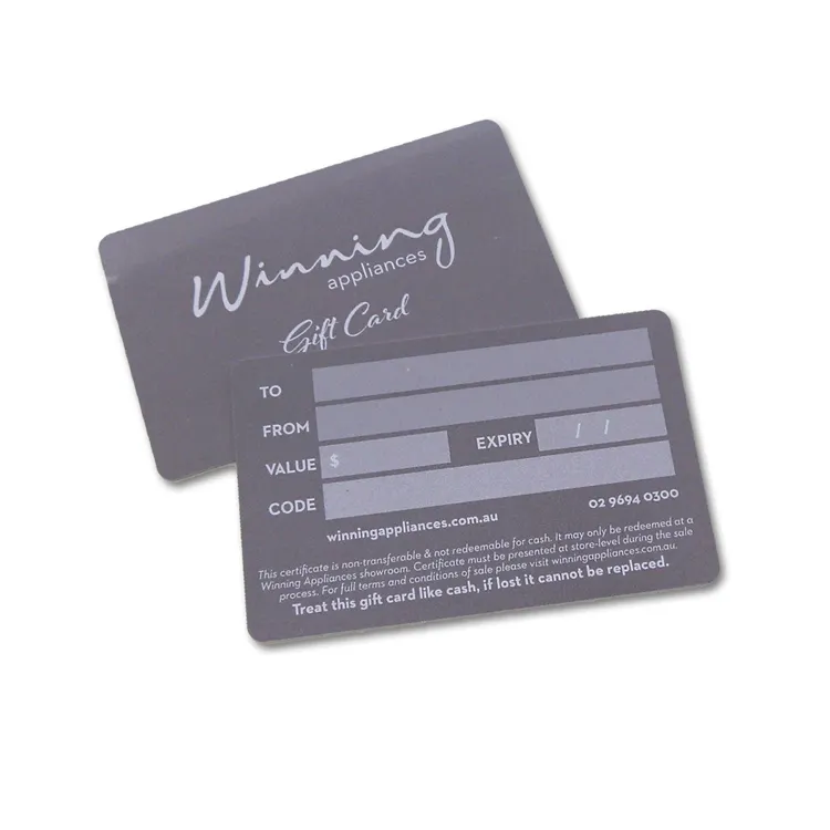 panton color Custom making 0.76mm glossy plastic jewelry certificate card warranty card