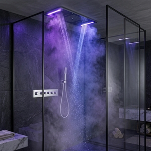Set <span class=keywords><strong>Doccia</strong></span> <span class=keywords><strong>Termostatico</strong></span> Grande di Lusso, Set <span class=keywords><strong>Doccia</strong></span> a Soffitto di Alta Qualità con Luci LED - Product Image 4