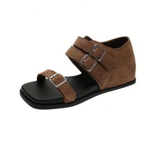 Botines Romanos de Verano 2026 de Estilo Francés con Plataforma Interna y Punta Abierta, Diseño Exclusivo, Calzado Casual de Verano para Mujer - Product Image 5