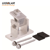 Supports de panneaux solaires pour toits plats UISOLAR, en aluminium anodisé, angle réglable de 15 à 30 degrés, système de montage de support solaire inclinable