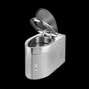 Water Saving bio-toilet stainless steel portable toilet composting toilet price