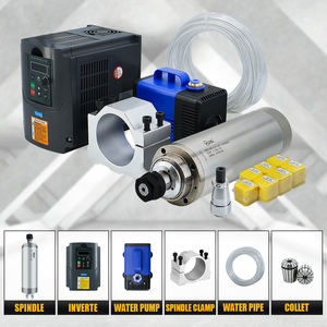 มอเตอร์แกนหมุน CNC ขนาดเล็ก HLTNC ความเร็วสูง 80 มม. 1.5 กิโลวัตต์ ER11 ER16 220 โวลต์ 24000 รอบต่อนาที ระบายความร้อนด้วยน้ำ สำหรับงานเจาะ - Product Image 2