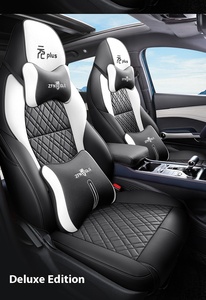 Housses de siège de <span class=keywords><strong>voiture</strong></span> matelassées toutes saisons de luxe de haute qualité en cuir Durable rembourrage éponge confortable ajustement universel <span class=keywords><strong>pour</strong></span> 5 sièges - Product Image 6