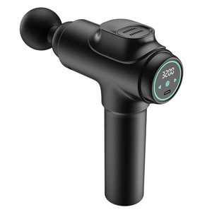 Pistolet de massage Xiaomi 3200 tr/min, moteur sans balais, 5 têtes, rechargeable par USB, écran tactile, thérapie fitness - Product Image 1