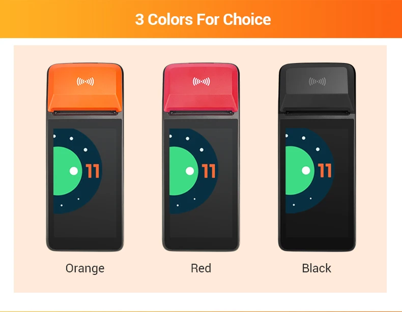 R330S Newest Android 11 Pos System Tablet NFC Reader 4G SIM 3+36G PDA Pos Terminal Manufacturers with Free software & Printer