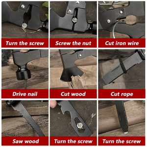 Tragbares All-in-One-Werkzeug Beil Axt <span class=keywords><strong>Mini</strong></span>-Sicherheitshammer Multitool Überlebenshammer - Product Image 4