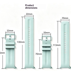 Upro สายนาฬิกาข้อมือซิลิโคนนิ่มทนทานต่อเหงื่อสำหรับ Samsung Galaxy Watch 9/8/8สายนาฬิกาข้อมือสำหรับเปลี่ยนแนวสปอร์ตคลาสสิก - Product Image 3