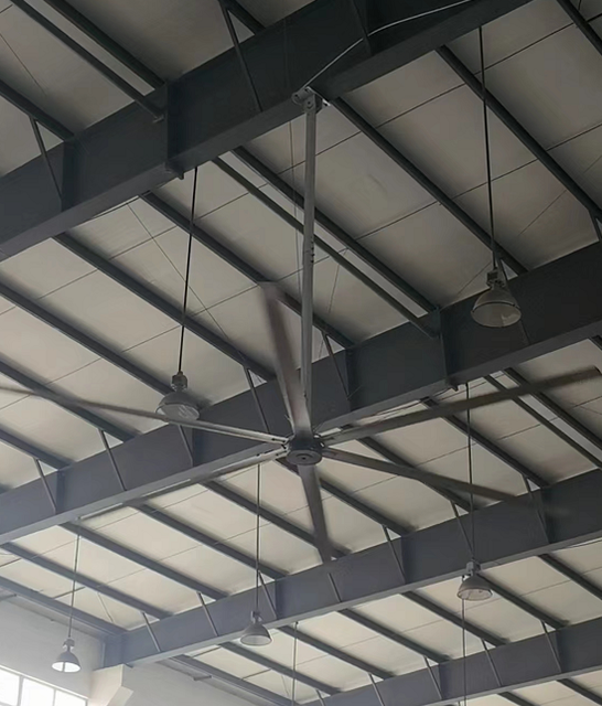 Zhejiang WEIYU DC Industrial Ceiling Fan HVLS 18ft 20ft 22ft 24ft Farm Fans Giant Direct Drive Fan With Factory Prices