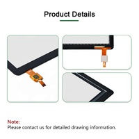 Kit de superposición de pantalla táctil capacitiva de 5 pulgadas con estructura G + G impermeable con interfaz I2C FT5436
