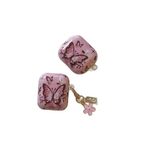 Aplicable a <span class=keywords><strong>Airpods1</strong></span>/2 3 Pro Pro2 4 Auriculares Bluetooth Estuche protector mariposa Rosa IMD con colgante Nuevo estuche para AirPods - Product Image 6