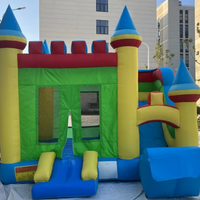 Château gonflable personnalisé populaire NOCO en PVC avec toboggan et trampoline pour usage extérieur