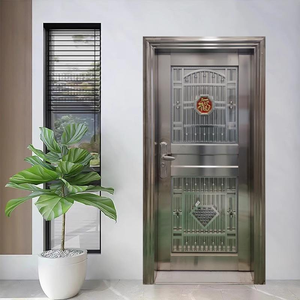 <span class=keywords><strong>Porte</strong></span> <span class=keywords><strong>de</strong></span> sécurité SUNZION en acier inoxydable, styles battants et coulissants, à commande manuelle pour garages, villas et appartements - Product Image 4