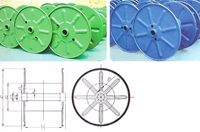 Bobine de poinçonnage de bobine en acier à une seule couche, bobine de fil et de câble en acier, bobines de machine à fil et câble 1250