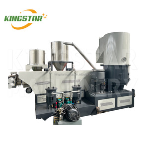 PE PP phim cứng cứng nhựa chất thải Flake phế liệu nhỏ gọn pelletizing dòng dệt túi hạt viên Máy làm - Product Image 5