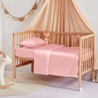 Taie d'oreiller, drap, housse de couette et édredon en soie de mûrier personnalisée 16/19/22/25 Momme pour bébé