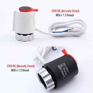 Tête d'actionneur thermique électrique 230V NO NC pour thermostat, collecteur, chauffage par le sol, <span class=keywords><strong>radiateur</strong></span>, normalement ouvert, fermé - Product Image 3