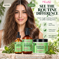 Huile de croissance Romarin Menthe Cuir Chevelu Sec Apaiser Renforcement Cheveux Masque Shampooing Et Après-shampooing Romarin Menthe