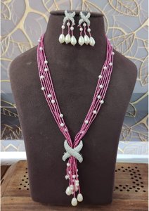 Conjunto de Joyería Mala con Cuentas Hechas a Mano Tradicionales, con Piedras de Primera Calidad y Aretes Coordinados para Ocasiones Culturales y de Moda - Product Image 5