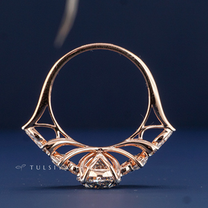 14K Real Gold Lab Grown <b>Diamond</b> <b>Ring</b> for Women Minimalist Elegant Synthetic <b>Diamond</b> <b>Ring</b> Fine Jewelry Stylish Gift for Her - Product Image 4