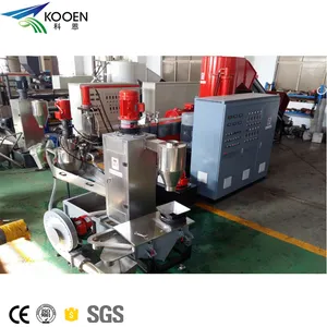 LDPE bag double stage extruder recycling pelletizing line