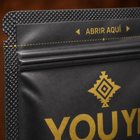 Pochette alimentaire personnalisée recyclable avec fermeture éclair refermable et fenêtre transparente pour l'emballage de biscuits, gâteaux et snacks