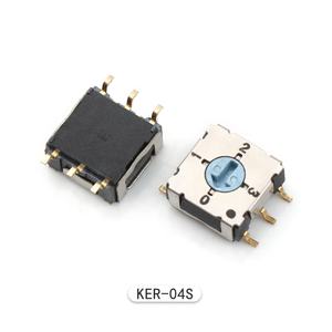 Mini Interruptor Rotatorio SMT de 6 Pines, Interruptor Selector de Código de 4 Posiciones SMD - Product Image 1
