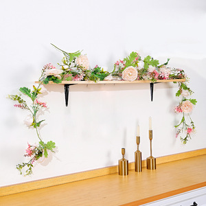Meihon Artificial Rose Vines Silk Flower Wall Decoration 100cm-200cm <b>Wedding</b> <b>Arch</b> Staircase Decor - Product Image 1