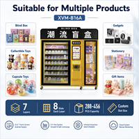 Distributeur automatique de boîtes mystères personnalisé XVM-B16A avec écran tactile 21,5 pouces, livraison sur axes X-Y pour jouets en boîte surprise, capacité 300-600, garantie 1 an