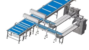Высокоскоростная автоматическая упаковочная машина Skywin 530 для пищевых жидкостей и продуктов, многофункциональная система флоу-пак для упаковки печенья в пакеты - Product Image 4