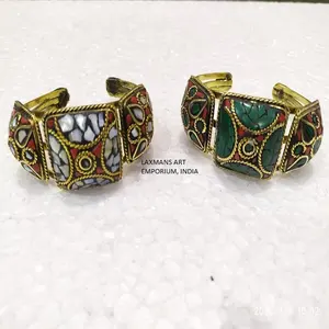 tibetan designs stone beaded bracelets bangles