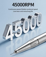 Perceuse à ongles OEM ODM avec moteur 45000 tr/min, écran LCD, double batterie 1200 mAh, 8h d'autonomie, contrôle intelligent de la température pour les grossistes