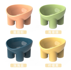 New Product Macaroon Elephant Leg Neck <b>Bowl</b> Cat Food <b>Bowl</b> Anti-Knock Over Pet <b>Bowl</b> - Product Image 2