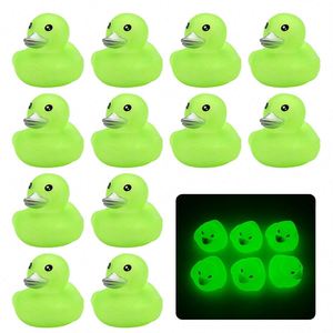 Custom Logo Children's Glow-In-The-Dark Plastic Little Yellow Duck <b>Bath</b> Play Toy Unisex for Babies & Kids Wholesale - Product Image 3