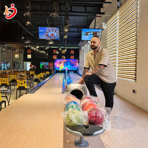 Cyberpunk Color Park Alley Adult Storm Game PU Leather Mini Throwing Ball Bowling Equipment Set - Product Image 4