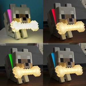 Minecrafted phim Mc trò chơi ngoại vi Sói hình con chó Đèn bàn cáo ánh sáng ban đêm trẻ em trong không khí trong nhà đèn - Product Image 3