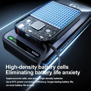 Logo personnalisé 22.5W <span class=keywords><strong>Batterie</strong></span> <span class=keywords><strong>externe</strong></span> à charge rapide pour téléphone 20000mah avec câble élastique - Product Image 6