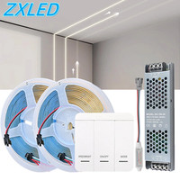 Lampu Strip LED COB WS2811 24V Efek Air Mengalir 10mm 360LED/M  Flow Chasing Fleksibel FCOB Pita LED Ribbob untuk Dekorasi Ruangan