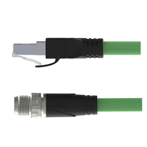 산업 자동화 카메라용 IP67 이더넷 황동 PUR PVC 전기 남성 M12 X-코드 RJ45 케이블 커넥터 어댑터 - Product Image 3