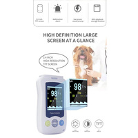Oxymètre de pouls vétérinaire portable rechargeable pour hôpitaux vétérinaires, appareil de surveillance portable avec étiquette en anglais pour l'exportation