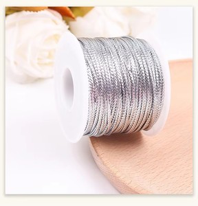 Vente flash - Fil en PP souple et durable de 1 mm, 50 m, en or et argent, pour la création artisanale, la fabrication de bijoux, l'emballage de cadeaux - Product Image 6