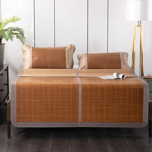 Meimian Kangduo - Colchoneta de Ratán Plegable de 180x200cm, Colchoneta Refrescante de Verano, Transpirable, con Patrón Geométrico Abstracto de Glicinia Jacquard - Product Image 5