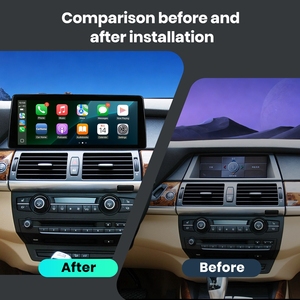 Rhythm 12.6" Car Stereo Upgrade Non Destructive Installation Retain OEM Steering Wheel Control Button for BMW X5 E70 2008-2009 - Product Image 4