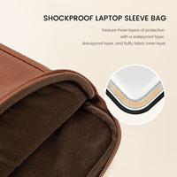 LOVEVOOK Housse de protection étanche en cuir PU pour ordinateur compatible avec le MacBook Air/Pro 13 pouces Sac pour ordinateur portable