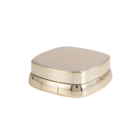 A716-A Boîte carrée vide de luxe pour coussin d'air, conteneur compact pour emballage cosmétique, couleur nude, prix de gros