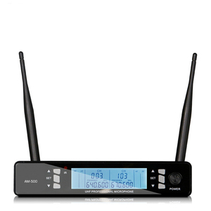 Sistema de Micrófono Inalámbrico UHF Profesional <span class=keywords><strong>con</strong></span> Dos Micrófonos de Mano para Eventos, Presentaciones, Karaoke - Product Image 4
